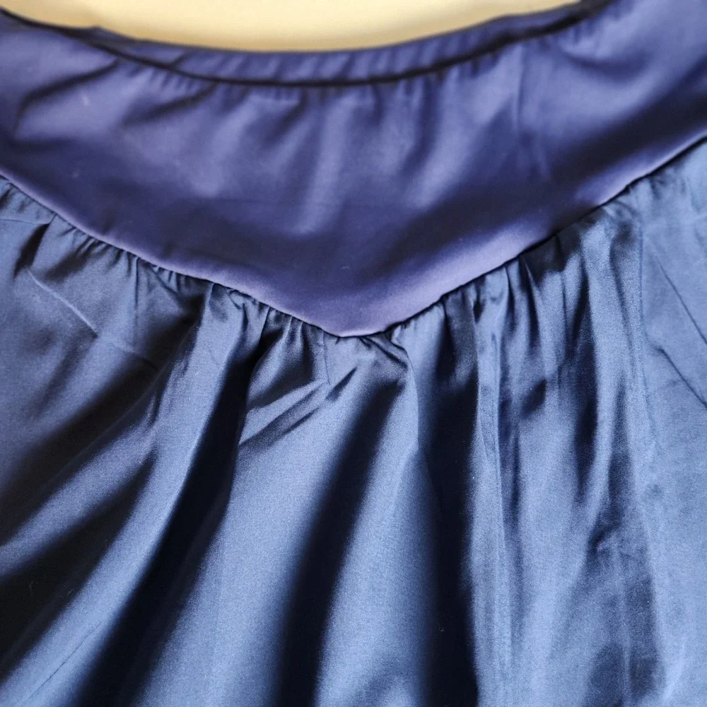 Pinspark Skort Navy Blue‎ Shiny Pleated Athletic Tennis Golf Skirt Medium NWT